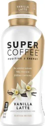 Super Coffee Positive Energy Enhanced Vanilla Latte Coffee 12 fl oz