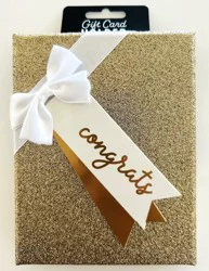 Surface Packaging Red Glitter Rectangle Gift Card Holder Box