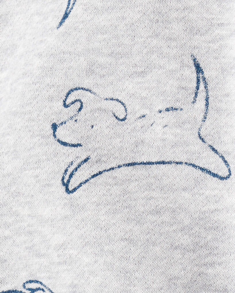 slide 2 of 3, Carter's Baby Boy DayDream Fleece Dog Knit Pull-On Pants - Grey Grey 12M, 1 ct