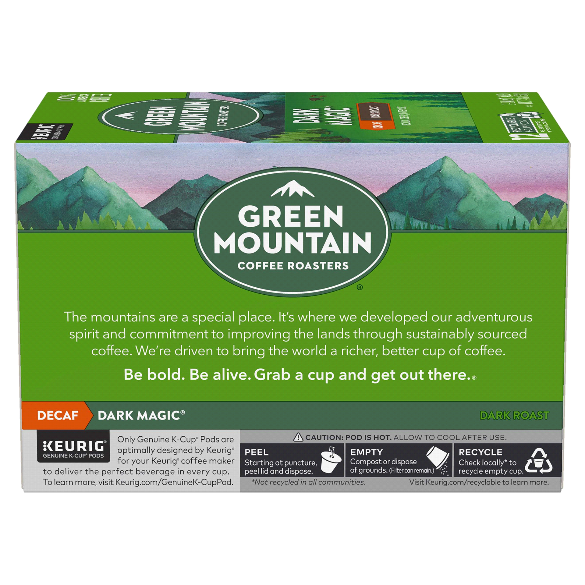 slide 21 of 29, Green Mountain Coffee Roasters K-Cup Pods Decaf Dark Roast Dark Magic Coffee Pods - 12 ct, 12 ct