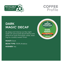 slide 11 of 29, Green Mountain Coffee Roasters K-Cup Pods Decaf Dark Roast Dark Magic Coffee Pods - 12 ct, 12 ct