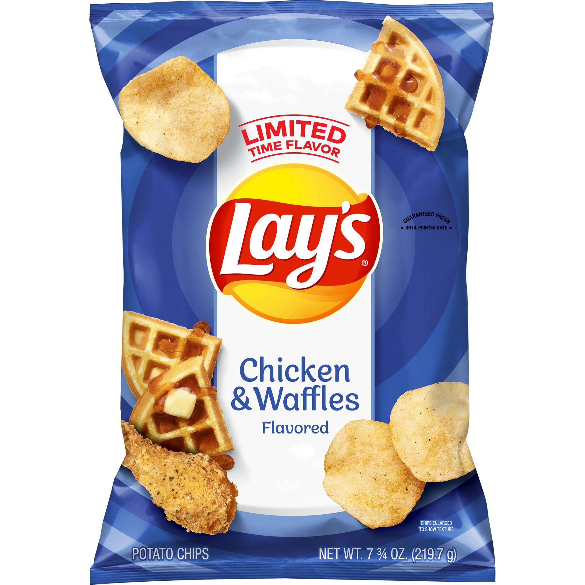 slide 1 of 6, Lay's Potato Chips Chicken & Waffles Flavored 7.75 Oz, 7.75 oz