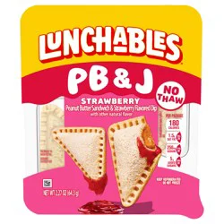 Lunchables PB&J Peanut Butter Sandwich & Strawberry Flavored Dip, 2.27 oz Pack