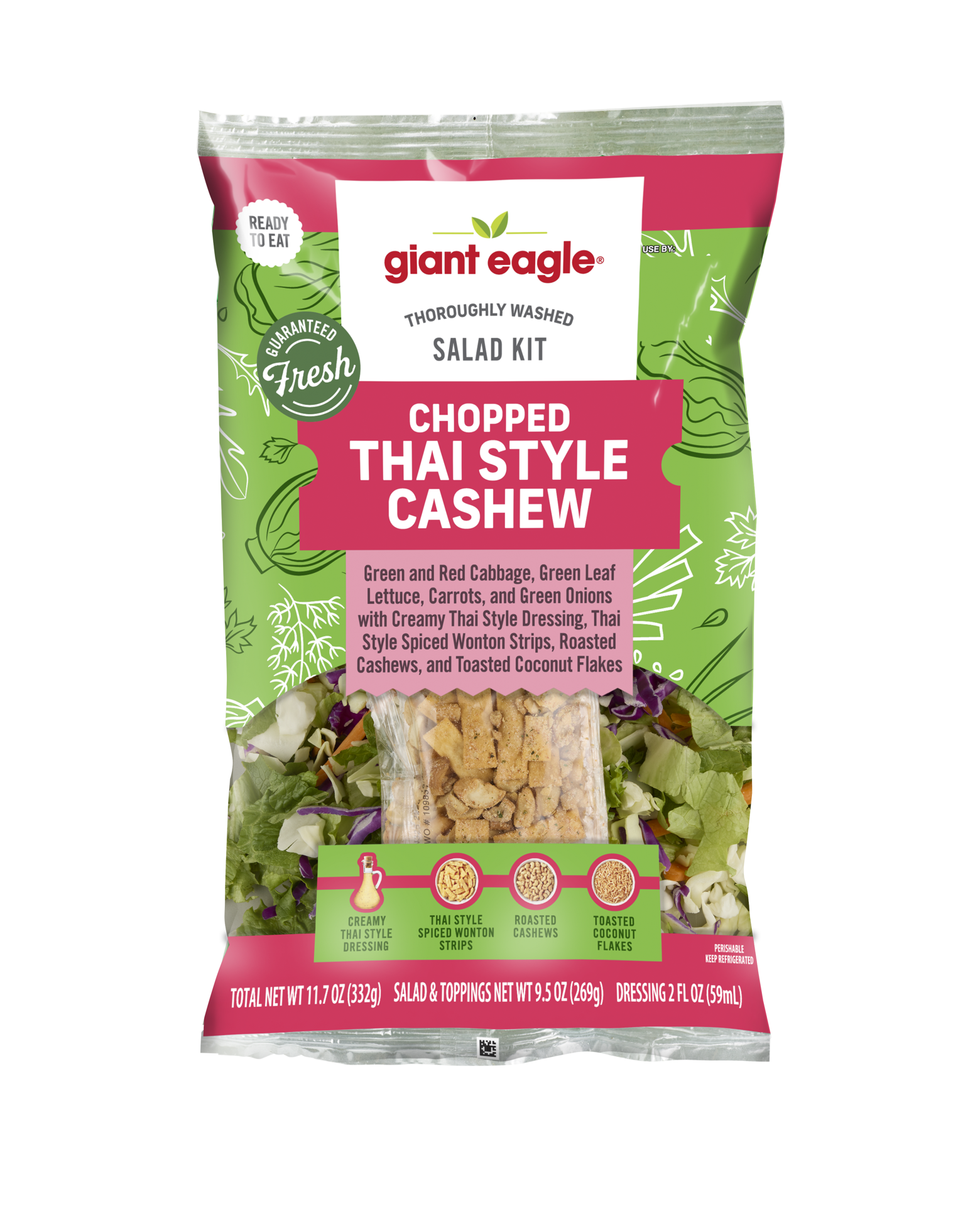 slide 1 of 1, Ge Thai And Cashew Chopped Kit, 11.7 oz