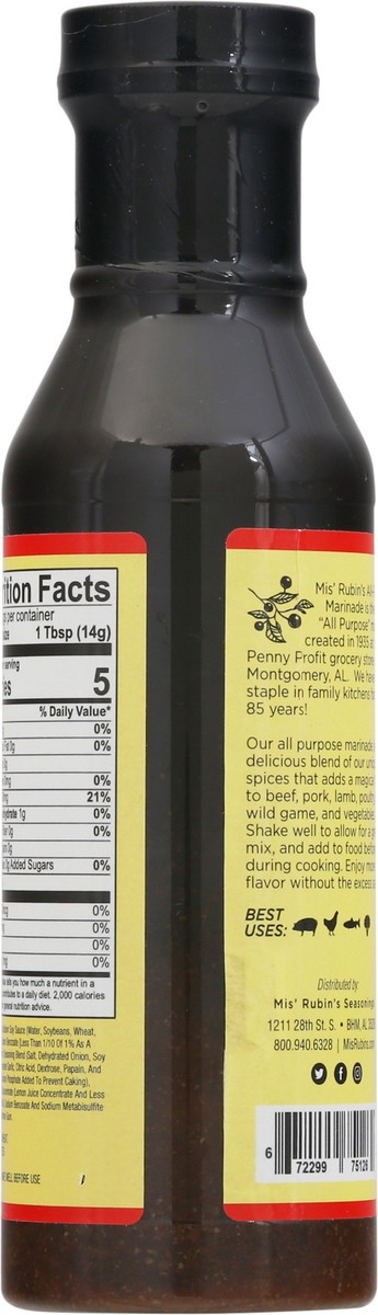slide 7 of 9, Mis' Rubin's Magic Marinade Sauce, 12 oz