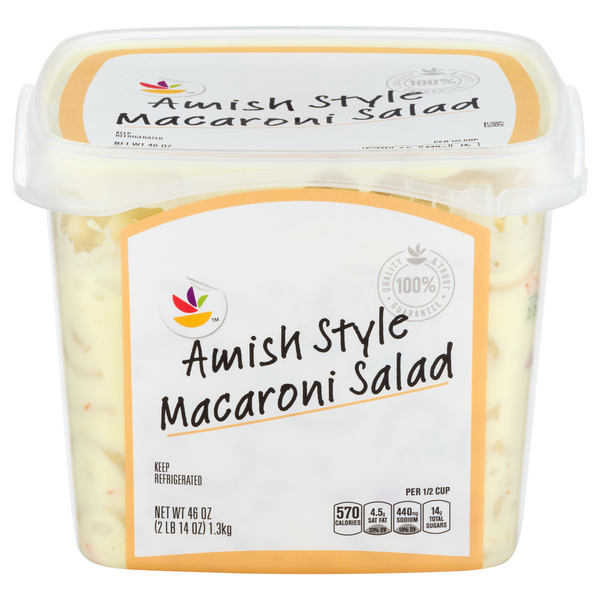 slide 1 of 1, GIANT Deli Macaroni Salad Amish Style, 46 oz