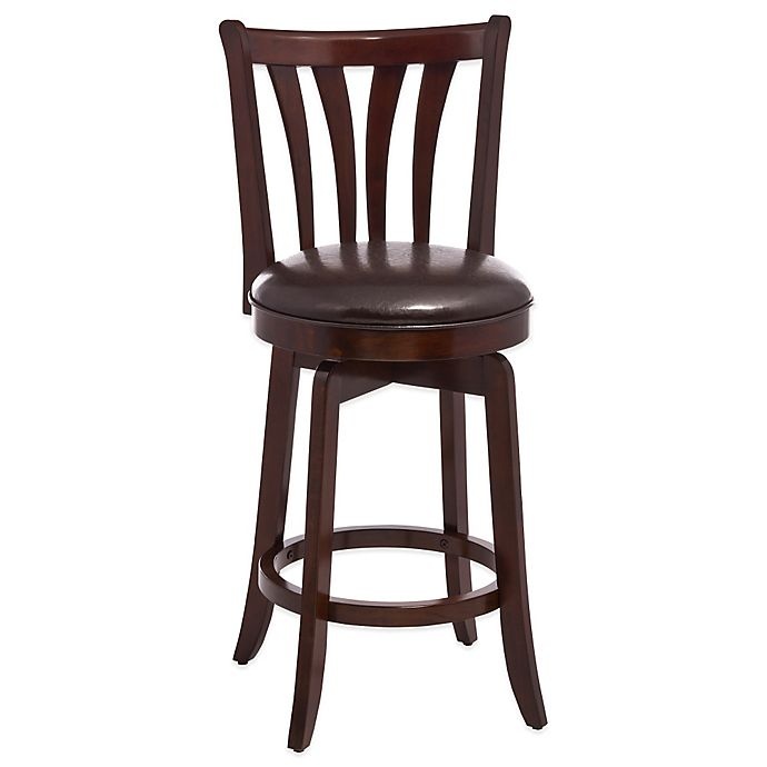 slide 1 of 2, Hillsdale Whitman Swivel Counter Stool - Walnut, 26 in