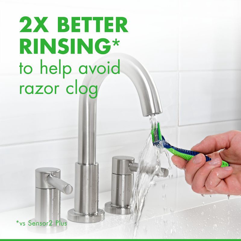 slide 8 of 12, Gillette Sensor3 Sensitive Men's Disposable Razors - 8ct, 8 ct