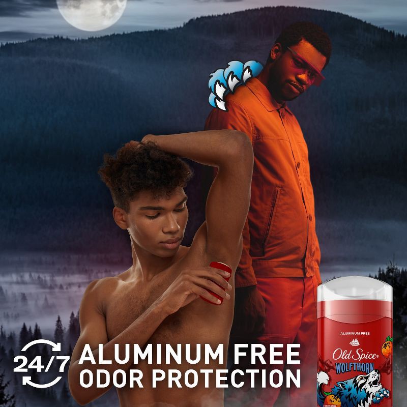 slide 3 of 10, Old Spice Wolfthorn Scent Deodorant for Men - Aluminum-Free 3oz, 3 oz