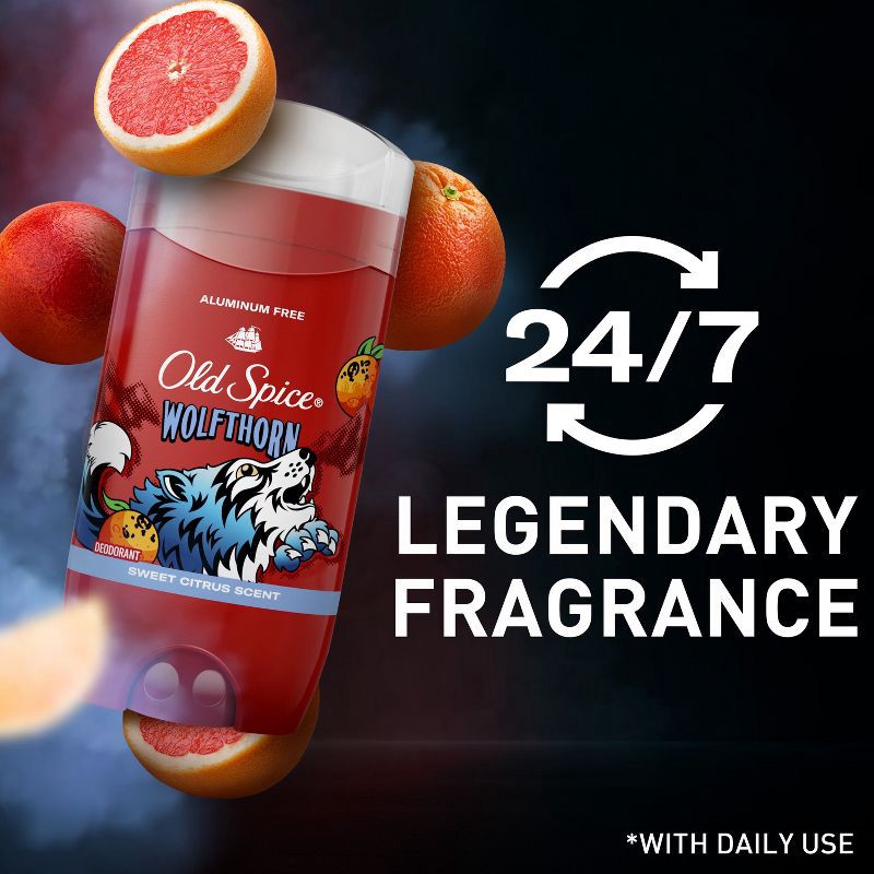 slide 4 of 10, Old Spice Wolfthorn Scent Deodorant for Men - Aluminum-Free 3oz, 3 oz