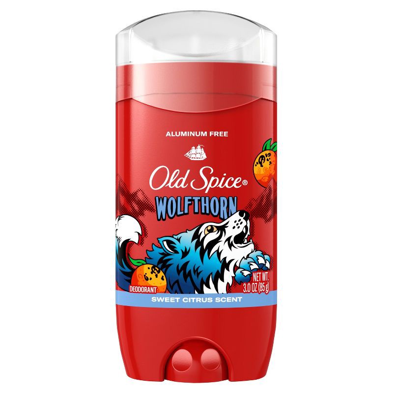 slide 9 of 10, Old Spice Wolfthorn Scent Deodorant for Men - Aluminum-Free 3oz, 3 oz