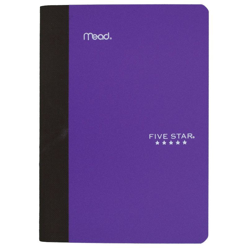 slide 8 of 13, Mead 5"x7" Composition Book Assorted Colors: Five Star Lined Paper, 80 Pages, Hard Cover, College Rule, Non-Toxic, 1 ct