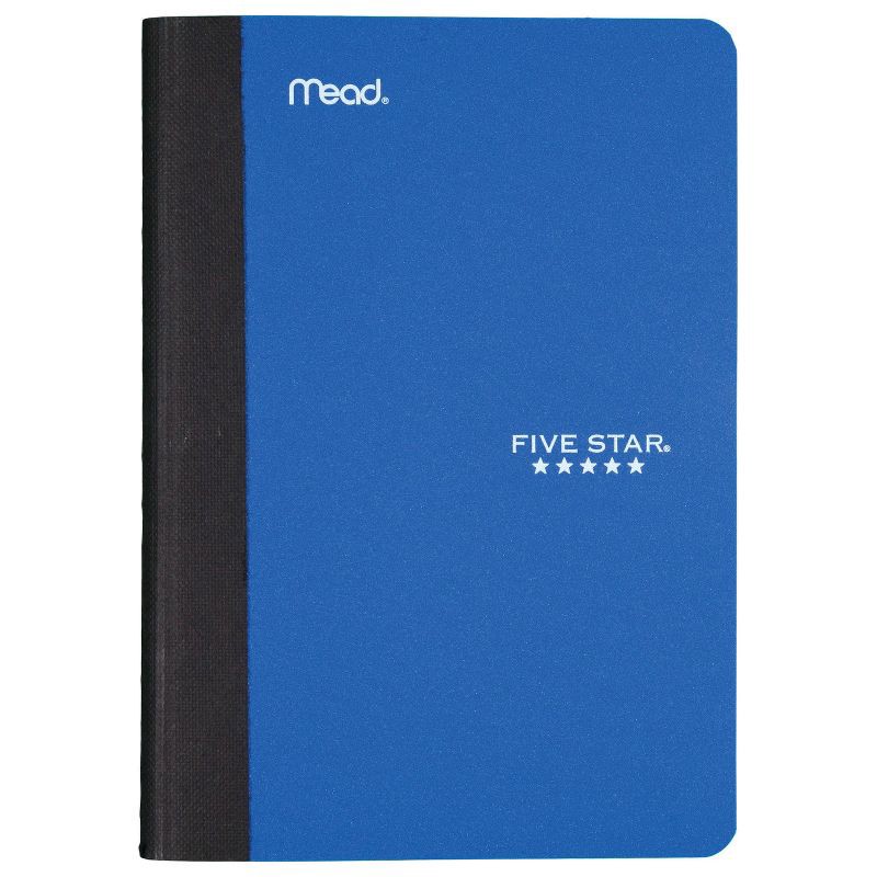 slide 11 of 13, Mead 5"x7" Composition Book Assorted Colors: Five Star Lined Paper, 80 Pages, Hard Cover, College Rule, Non-Toxic, 1 ct