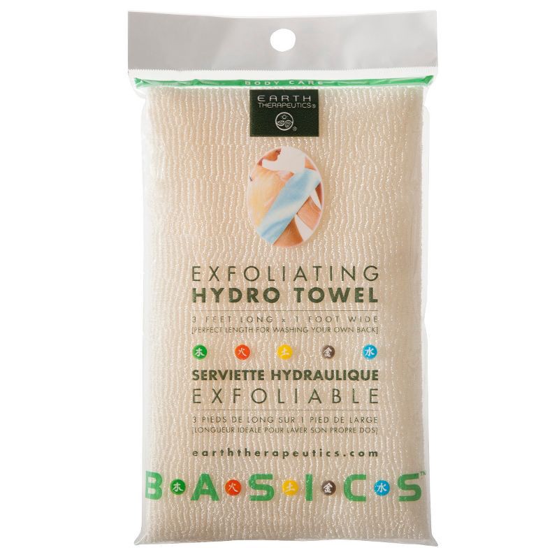 slide 1 of 3, Earth Therapeutics Natural Exfoliating Hydro Towel, 1 ct