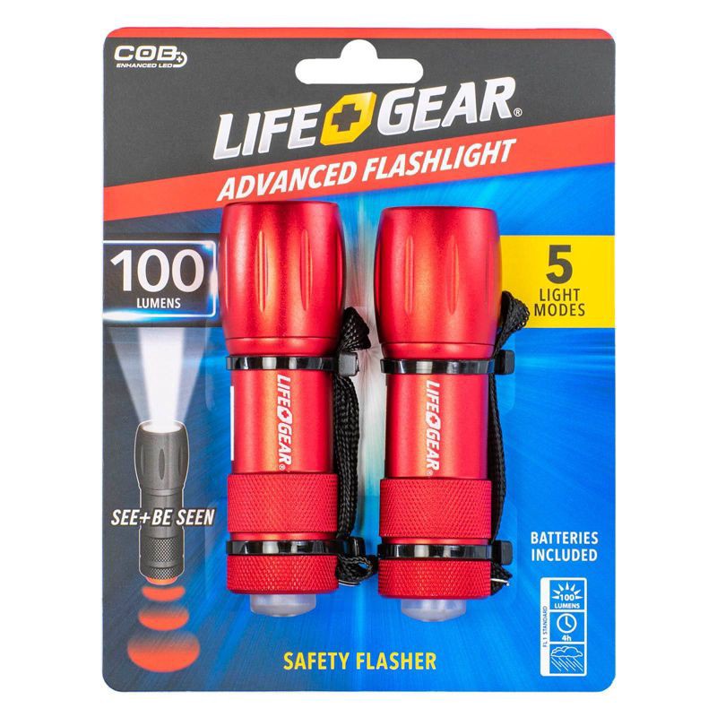 slide 6 of 8, Life+Gear Life Gear 2pk LED Mini-Max 100 Lumens, 2 ct