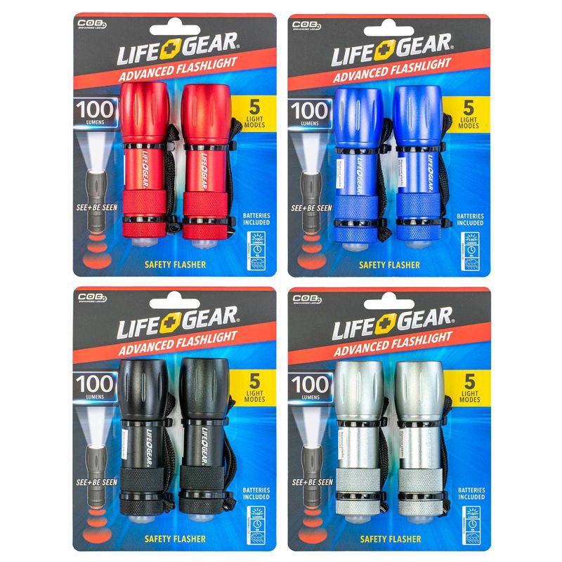 slide 4 of 8, Life+Gear Life Gear 2pk LED Mini-Max 100 Lumens, 2 ct