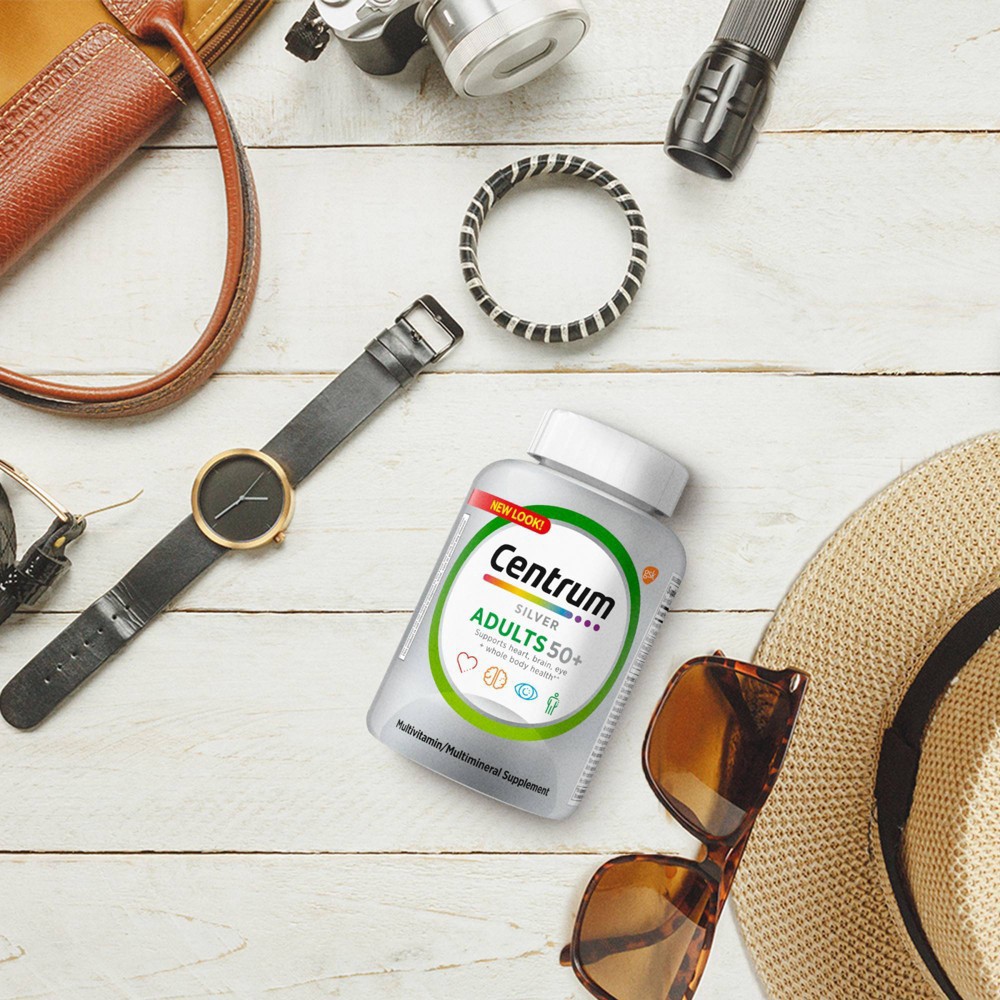 slide 6 of 6, Centrum Silver Adults 50+ Multivitamin / Multimineral Dietary Supplement Tablets - 220ct, 220 ct