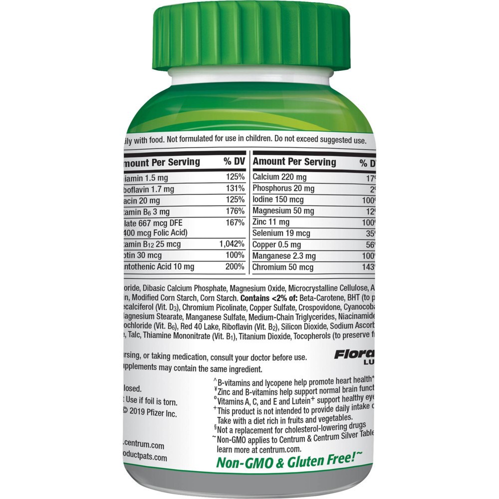 slide 5 of 6, Centrum Silver Adults 50+ Multivitamin / Multimineral Dietary Supplement Tablets - 220ct, 220 ct