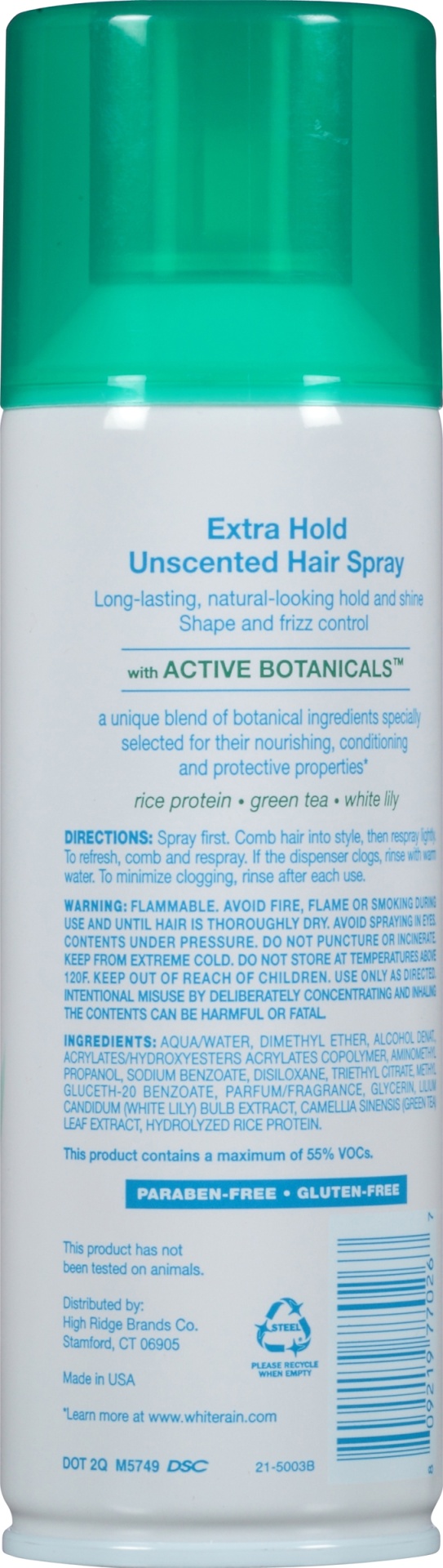 slide 4 of 5, White Rain Extra Hold Hair Spray Unscented, 7 oz