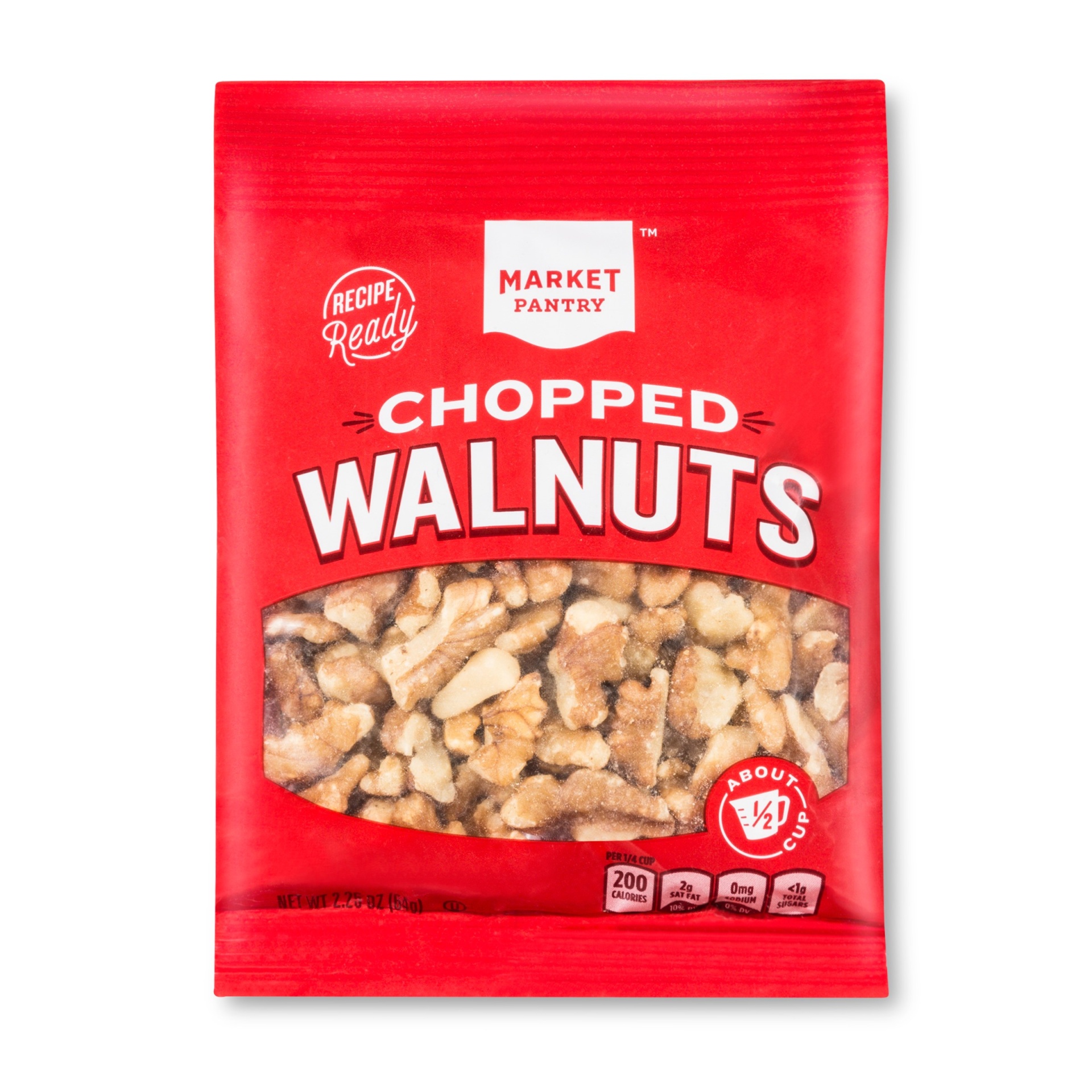 Market Pantry Chopped Walnuts 2.25 oz Shipt