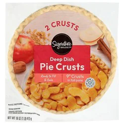 Signature Select Pie Crusts Deep Dish - 16 Oz