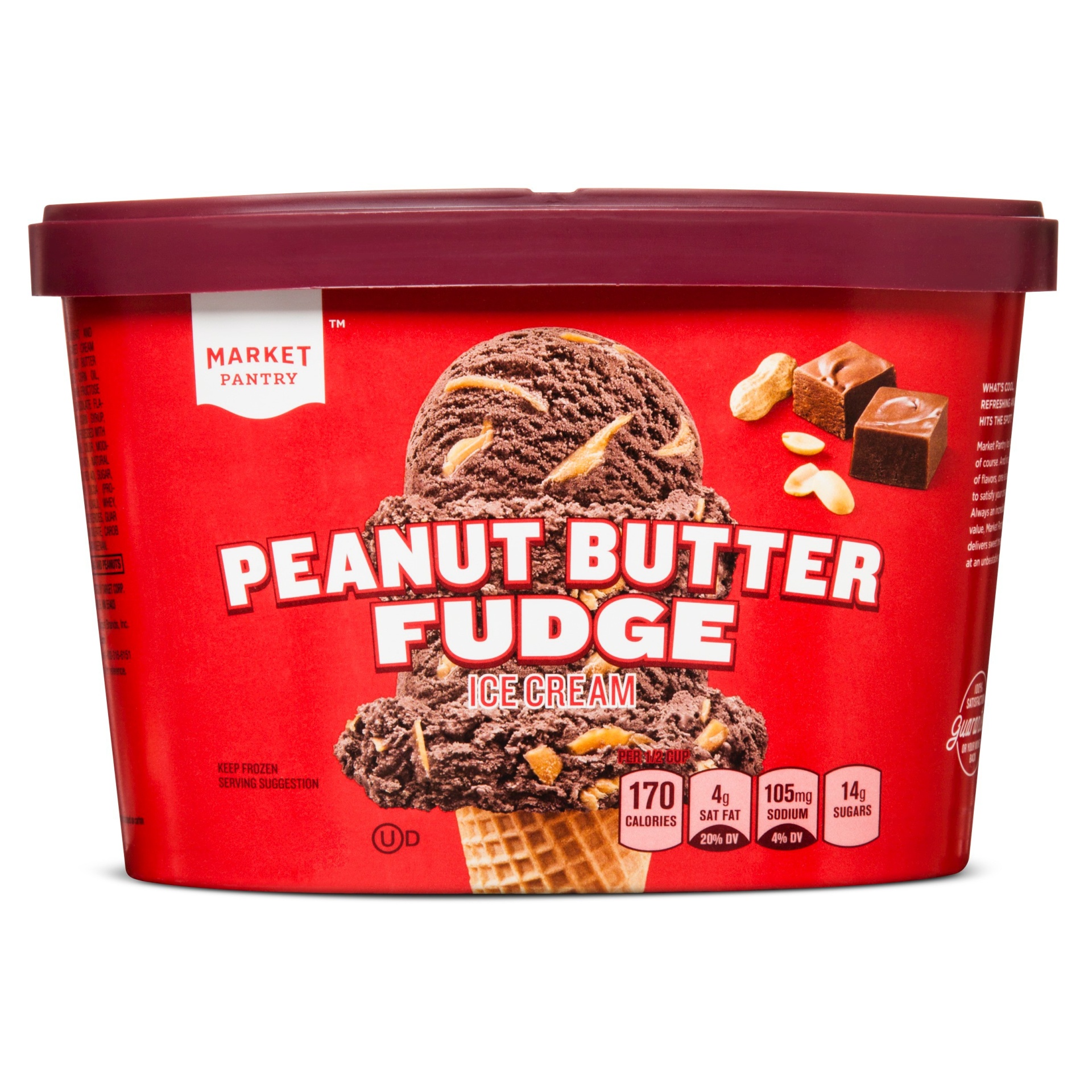 Peanut Butter Fudge Ice Cream Market Pantry 1.5 qt Shipt
