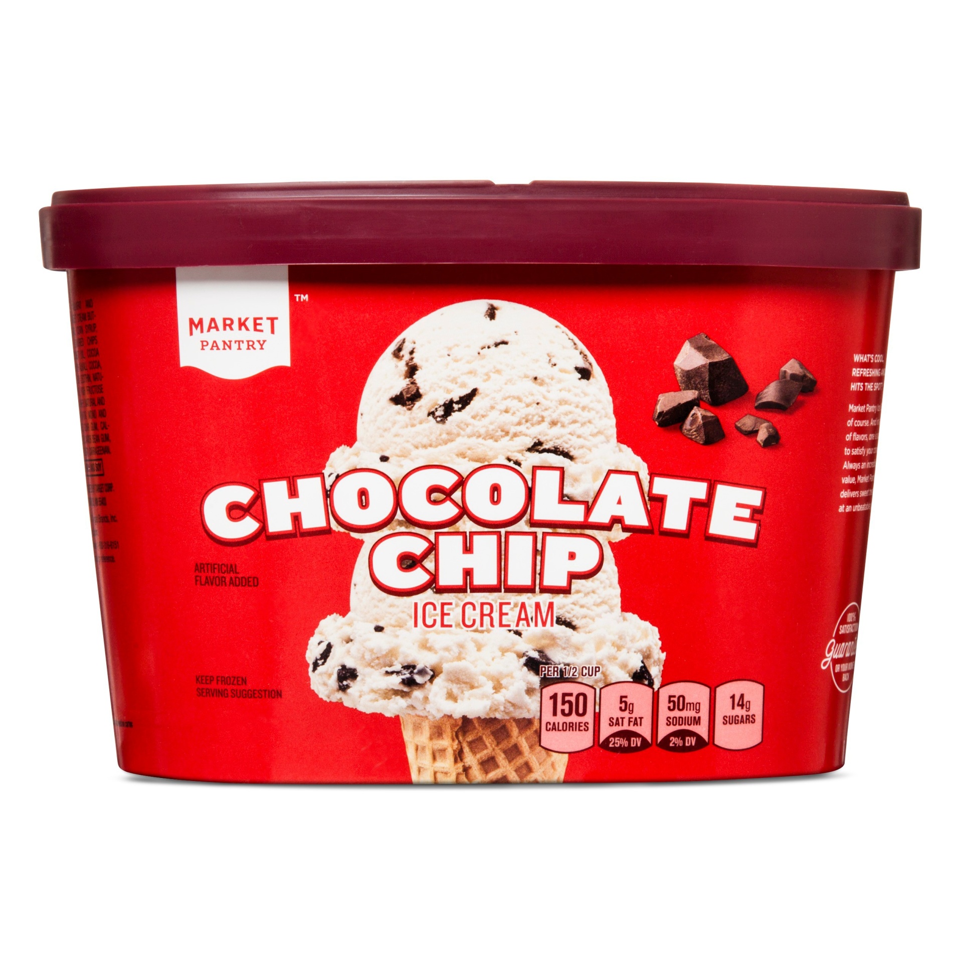 Chocolate Light Ice Cream - 48oz - Market Pantry™ : Target