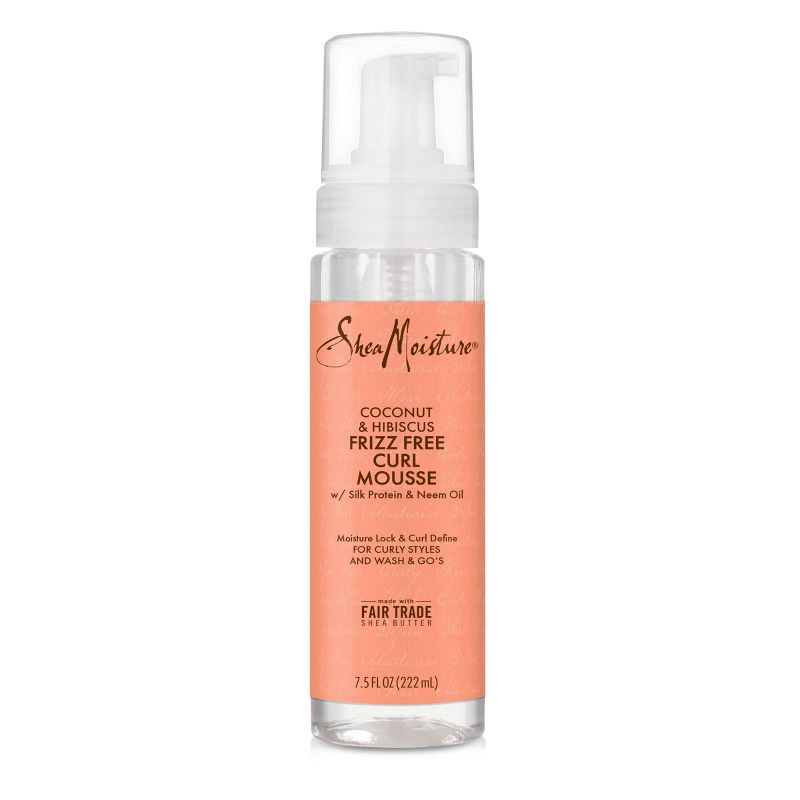 slide 2 of 8, SheaMoisture Coconut and Hibiscus Frizz-Free Curl Mousse - 7.5 fl oz, 7.5 fl oz