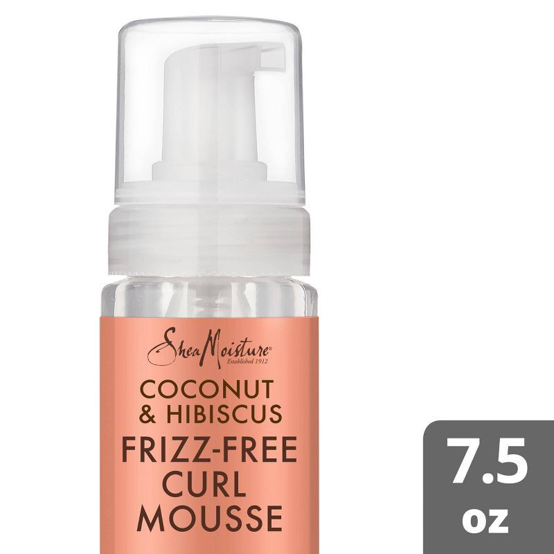 slide 1 of 8, SheaMoisture Coconut and Hibiscus Frizz-Free Curl Mousse - 7.5 fl oz, 7.5 fl oz