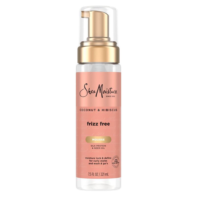 slide 1 of 8, SheaMoisture Coconut and Hibiscus Frizz-Free Curl Mousse - 7.5 fl oz, 7.5 fl oz