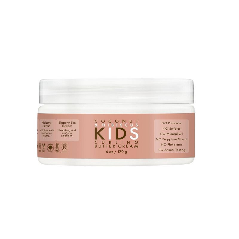 slide 2 of 7, SheaMoisture Coconut & Hibiscus Kids' Curling Hair Butter Cream - 6oz, 6 oz