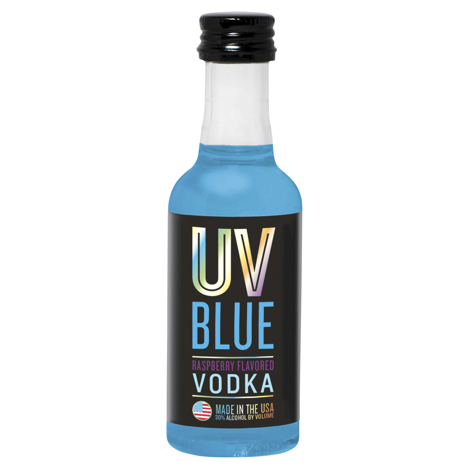 slide 1 of 1, Uv Vodka Uv Vodk Blue Raspberry Vodka, 50 ml