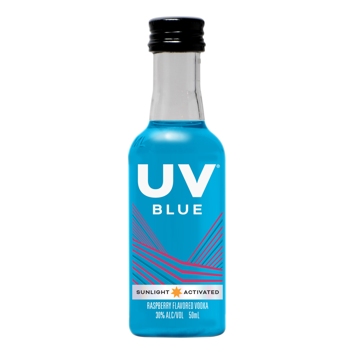 slide 1 of 9, Uv Vodka Uv Vodk Blue Raspberry Vodka, 50 ml