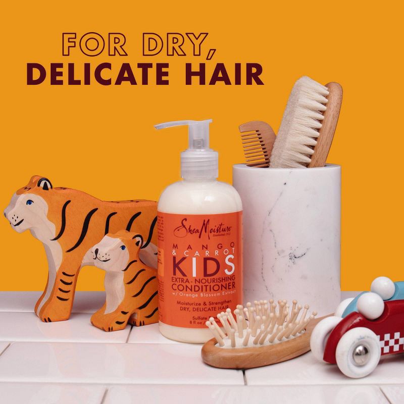 slide 6 of 6, SheaMoisture Mango & Carrot Kids Extra-Nourishing Conditioner - 7.7 fl oz, 7.7 fl oz