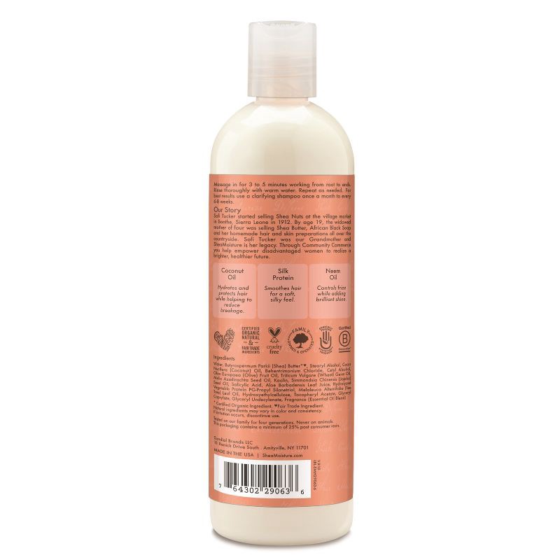 slide 2 of 3, SheaMoisture Coconut & Hibiscus Co-Wash Conditioning Cleanser - 12 fl oz, 12 fl oz