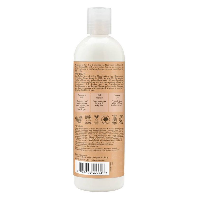 slide 3 of 6, SheaMoisture Coconut & Hibiscus Co-Wash Conditioning Cleanser - 12 fl oz, 12 fl oz