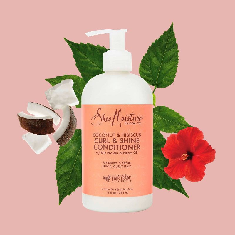 SheaMoisture Coconut and Hibiscus Curl & Shine Conditioner 13 fl oz 13 fl oz Shipt