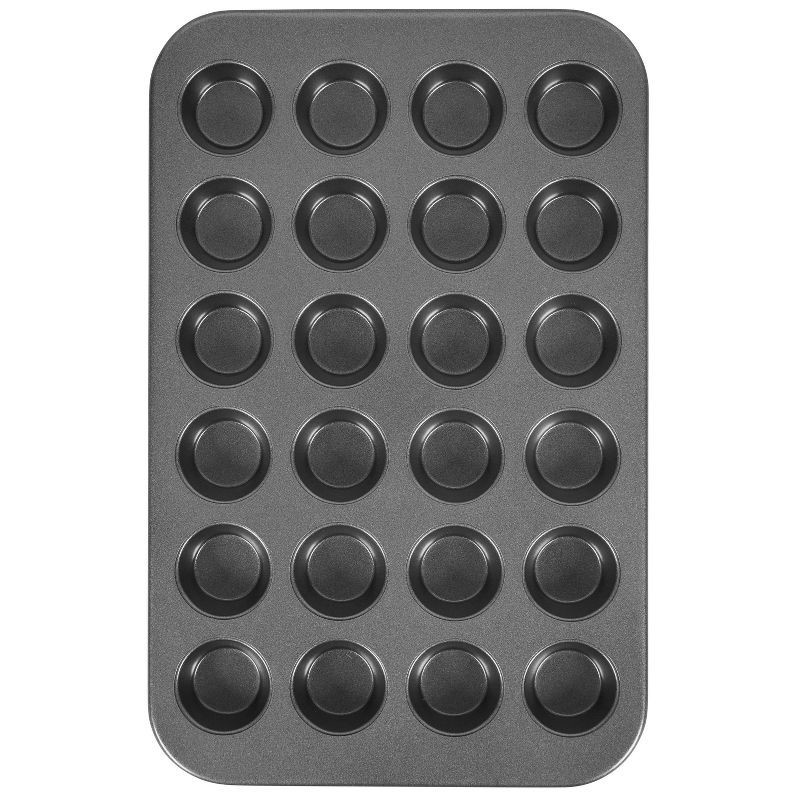 slide 1 of 5, Wilton Ultra Bake Professional 24 Cup Nonstick Mini Muffin Pan, 1 ct