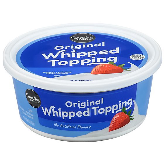 slide 1 of 1, Signature Select Dairy Whipped Topping - 8 Oz, 8 oz