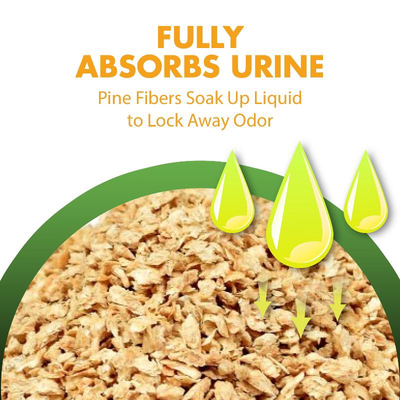 slide 4 of 10, Feline Pine Original 100% Natural Low Dust Non-Clumping Cat Litter - 20lbs, 20 lb