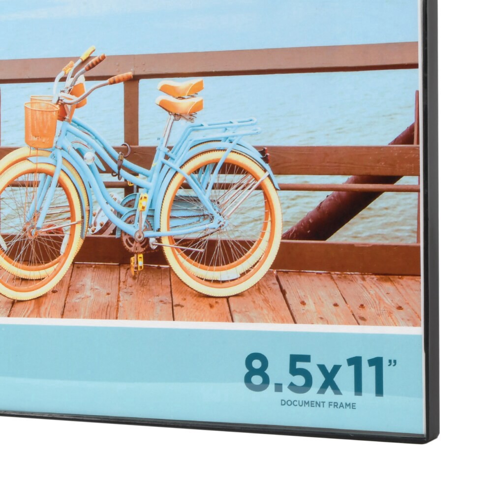 slide 5 of 5, Snap 8.5X11 Front Load Photo Frame - Black, 8.5 in x 11 in