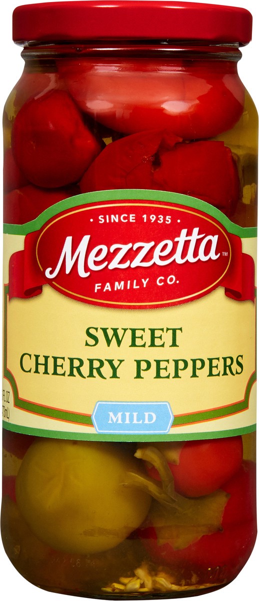 slide 3 of 7, Mezzetta Sweet Cherry Peppers, 16 fl oz, 16 oz