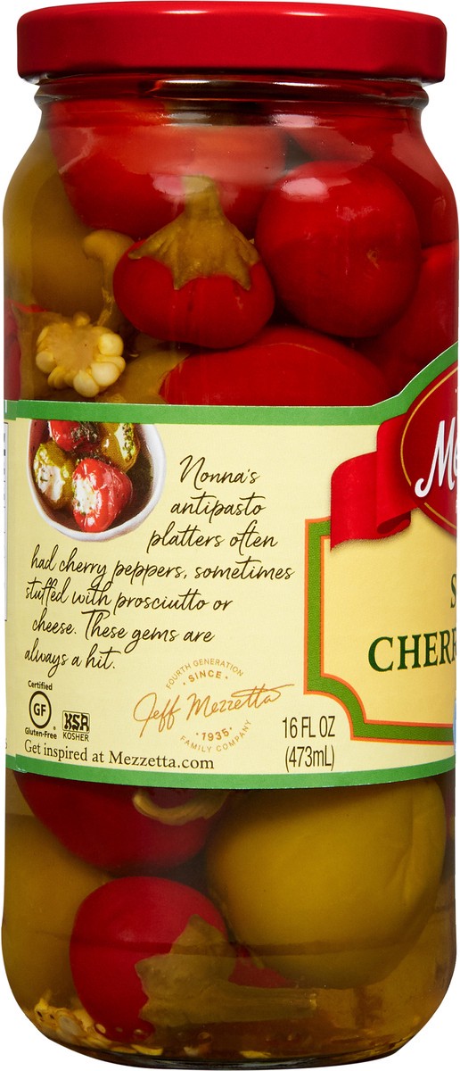 slide 6 of 7, Mezzetta Sweet Cherry Peppers, 16 fl oz, 16 oz