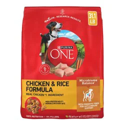 Purina ONE SmartBlend Natural Dry Dog Food with Chicken & Rice - 31.1lbs