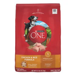 Purina ONE SmartBlend Natural Dry Dog Food with Chicken & Rice - 31.1lbs