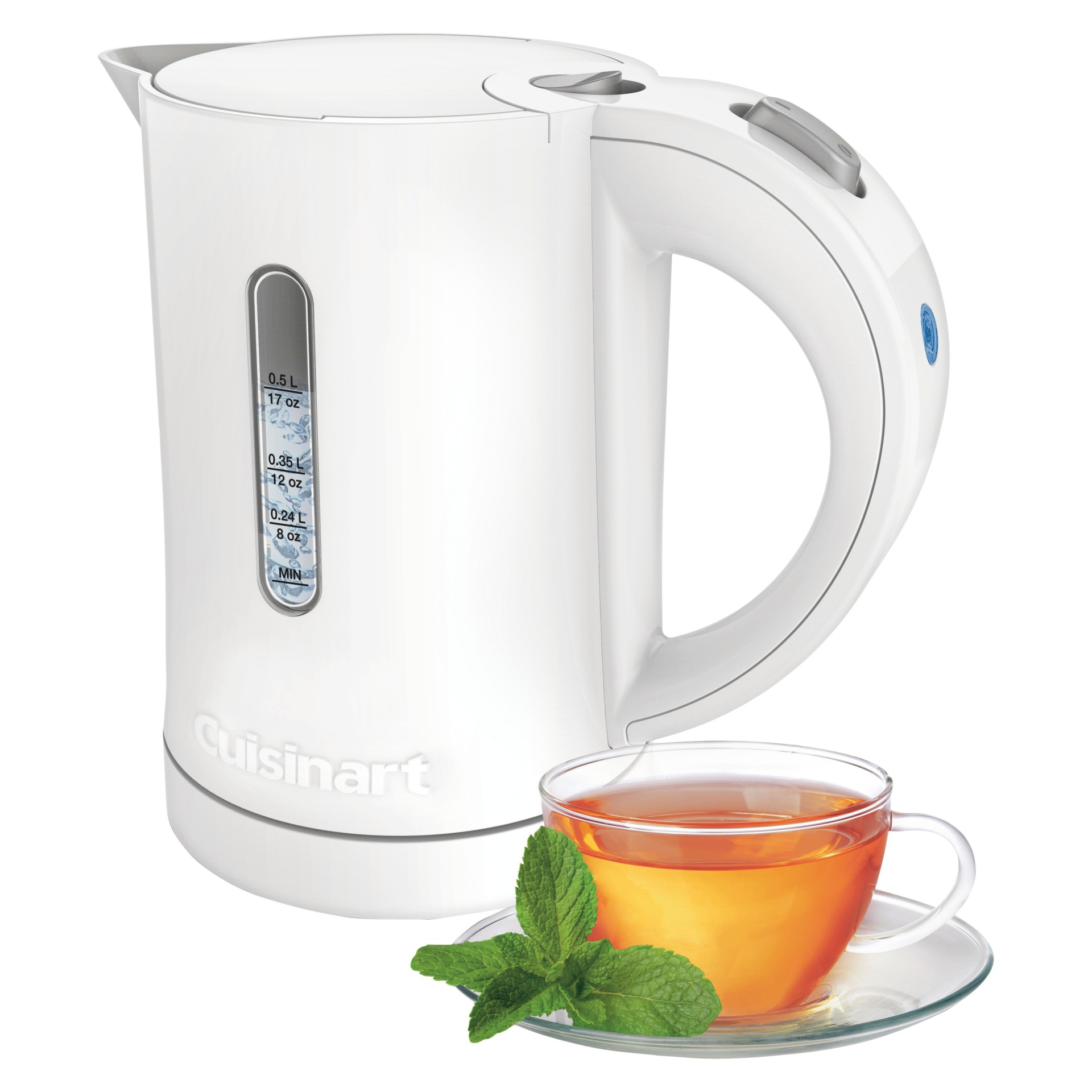 slide 1 of 4, Cuisinart Compact Kettle - White CK-5W, 1 ct