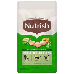 Nutrish Whole Health Blend Real Chicken and Vegetable Recipe Dry Dog Food - 6lbs