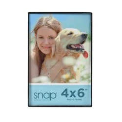Snap 4x6 Front Load Photo Frame - Black