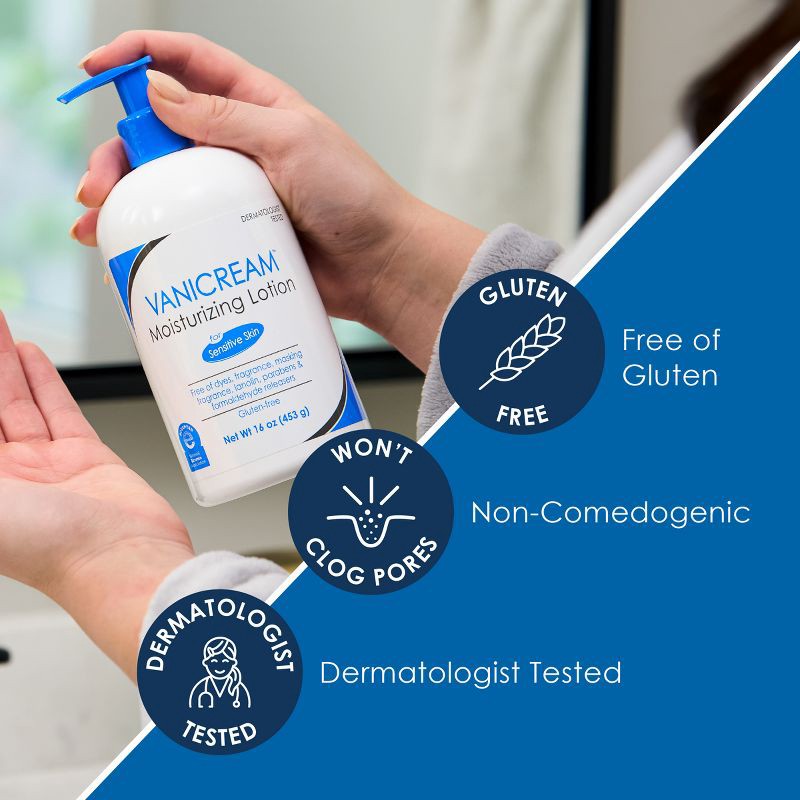 slide 3 of 6, Vanicream Moisturizing Lotion for Sensitive Skin - Unscented - 16oz, 16 oz