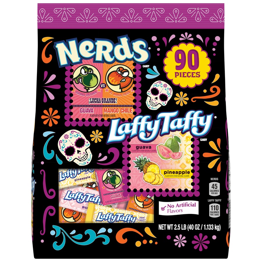 slide 1 of 1, Nerds Lucha Grande Laffy Taffy Monster Bag, 2.5 lb